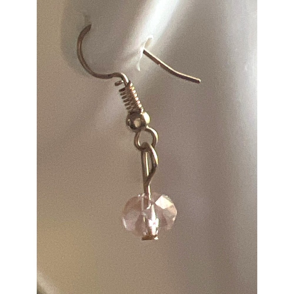 Rose Crystal Bead Earrings